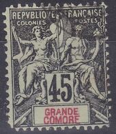 FAUX (de Fournier?) Grande Comore Type Groupe 45c - Used Stamps