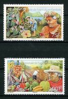 POLYNESIE 2014 N° 1054/1055 ** Neufs MNH Superbes Agriculture Familiale Fleurs Fruits Légumes Flowers - Unused Stamps
