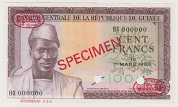 Guinea 100 Francs 1960 P-13s UNC - SPECIMEN - Guinée