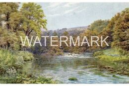 MEETING OF THE WATERS BOLTON WOODS OLD ART COLOUR POSTCARD SALMON 1476 ARTIST SIGNED A.R. QUINTON A.R.Q. - Quinton, AR