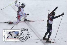 Spain 2014 - XXII Olimpics Winter Games Sochi 2014 Golds Medals Special Maxicard - Emil Hegle Svendsen - Winter 2014: Sochi