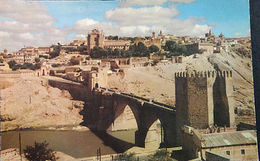 ANTIGUA POSTAL TOLEDO 1961 PUENTE SAN MARTIN CASTILLA LA MANCHA POSTCARD CC04094 - Autres & Non Classés