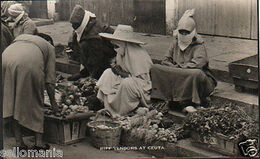 ANTIGUA POSTAL VENDEDORES DEL RIFF EN CEUTA OLD POSTCARD POSTKARTE       CC01164 - Ceuta