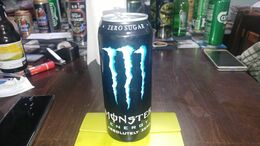 Israel-monster Energy-absolutely Zero(blue)-(500mill)-(number 2) - Licor Espirituoso