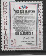 France N°1408** Variété Cadre Bleu Trés Déplacé Vers La Droite. - Unused Stamps
