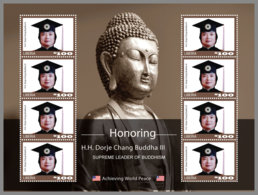 LIBERIA 2020 MNH Honoring H.H. Dorje Chang Buddha III M/S - OFFICIAL ISSUE - DHQ2033 - Buddhism