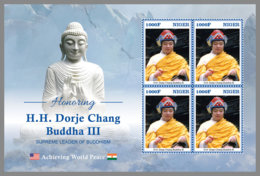 NIGER 2020 MNH Honoring H.H. Dorje Chang Buddha III M/S - OFFICIAL ISSUE - DHQ2033 - Buddhism