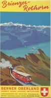 Schweiz -Brienzer Rothorn 50er Jahre - Faltblatt Mit 12 Abbildungen - Reliefkarte O. Betschmann - Tourism Brochures