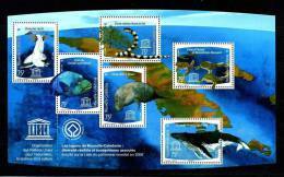 Nlle Calédonie 2008 Bloc N° 39 **  Neuf MNH Superbe Poissons Baleine Reptile, Oiseaux Birds Fishes Whale - Blokken & Velletjes