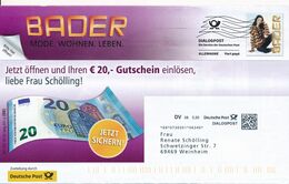 BRD / Bund Pforzheim Dialogpost Allemagne DV 08 0,30 Euro FRW 2020 Frau Mode Bader Euro-Geldschein - Briefe U. Dokumente