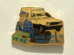 PIN'S LA POSTE - DUNKERQUE PRINCIPALE - BONNE ANNEE 1993 - RENAULT EXPRESS - Postes