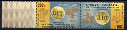 GUINEA/1965/MNH/SC# C73-C74/ ITU CENTENARY / TELECOMUNICATIONS / TETEBECHE - IAO