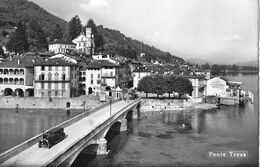 PONTE TRESA → Brücke Mit Oldtimer & Albergo Ristorante Crivelli, Fotokarte Ca.1940 - Tresa