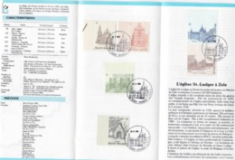 Feuillet Poste FDC 2225 à 2228 Personnalités Belges Roselies - 1981-1990