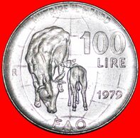 · COW & GLOBE: ITALY ★ 100 LIRE 1979R MINT LUSTER! LOW START★ NO RESERVE! - Gedenkmünzen