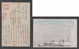 JAPAN WWII Military Songhua River Picture Postcard MANCHUKUO CHINA WW2 MANCHURIA CHINE MANDCHOUKOUO JAPON GIAPPONE - 1932-45 Mandchourie (Mandchoukouo)