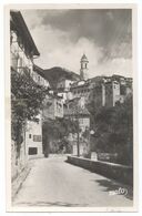 06/CPSM - Lucéram - Entrée Du Village - Lucéram