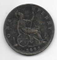 *great Britain 1 Penny 1883 Km 755  Vf - D. 1 Penny