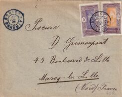 DDX 530 - A.O.F. DAHOMEY - Enveloppe TP 61 Et 63 BOHIC 1926 Via COTONOU Vers MARCQ Lez LILLE - Cartas & Documentos