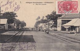 DDX 532 - GUINEE - Carte-Vue De CONAKRY TP Faidherbe 1912 Cachet Oval Deutsche Seepost Linie Hamburg Westafrika - Lettres & Documents