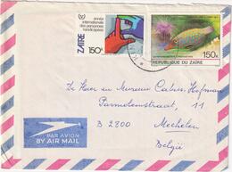 Zaire Air Mail - Envelope 1983 - Andere & Zonder Classificatie