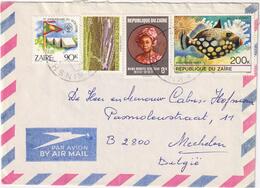 Zaire Air Mail - Envelope 1983 - Andere & Zonder Classificatie