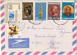 Zaire Air Mail - Envelope 1984 - Andere & Zonder Classificatie