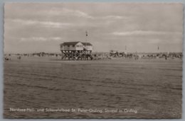 Sankt Peter Ording - S/w Strand In Ording - St. Peter-Ording