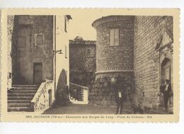 06/CPA A - Gourdon - Place Du Chateau - Gourdon