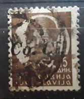 JUGOSLAVIJA YOUGOSLAVIE,JUGOSLAWIEN .LUBIANA LJUBLJANA 1941 Pierre II,15 D Brun Surchargé CO. CI .  Obl TB - Occup. Tedesca: Lubiana