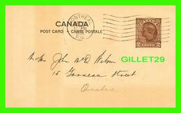 CANADA - ENTIERS POSTAUX  1939 - DESSIN À L'ENDOS - TIMBRE DE 2 CENTS - - 1903-1954 Kings