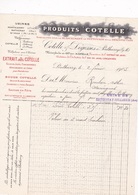 Facture 1905 Produits Blanchiment Désinfection Javel Cotelle & Dégosses, Ponthierry. Usine De Sathonay-Rillieux, Ain - Drogerie & Parfümerie