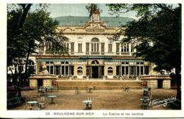 N°2839 R -cpa Boulogne Sur Mer -le Casino Et Les Jardins- - Casino'