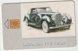 Télécarte  Tchéquie :   Voiture , Automobile  Lagonda  V12  1938 - Cecoslovacchia