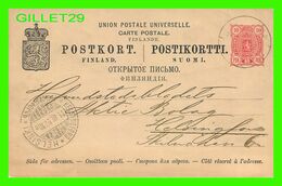 FINLANDE - ENTIERS POSTAUX, 1897 - FROM KARL BOSTROM. ETABLERAD 1874 - HANGO & KOTKA - - Covers & Documents