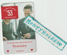 Télécarte - Carte  Clés D ' Hôtel :  Ramada - Hotelsleutels