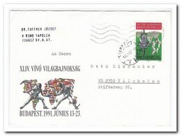 1991, Letter From Tapolca To Vilshofen Germany, Fencing - Briefe U. Dokumente