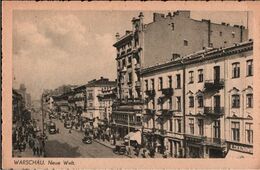 ! Alte Ansichtskarte Warschau, Warszawa, Straßenbahn, Tram, Polen - Polonia