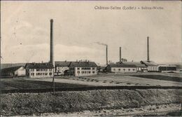 ! [57] Cpa Château-Salins, Lothringen, Solvay Werke, Fabrik, Industrie, Feldpost, 1915 - Chateau Salins