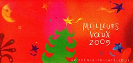 " MEILLEURS VOEUX 2005 "  Sur Bloc Souvenir De 2005 (Avec Sa Carte) N° YT BS 3 En Parfait état ! - Souvenir Blocks & Sheetlets