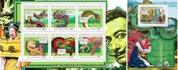 Guinea 2010, Year Of The Dragon, 6val In BF+BF - Astrología