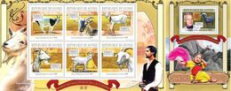 Guinea 2010, Year Of The Goat, 6val In BF+BF - Astrología