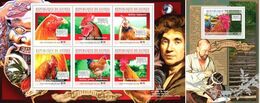 Guinea 2010, Year Of The Rooster, 6val In BF+BF - Astrología