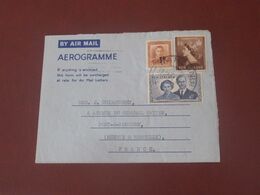 New Zelande    Aérograme  Du 16  09 1954   De Wanganui Pour Pont à Mousson - Cartas & Documentos