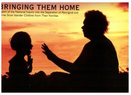 (K 28) Australia (Avant Card) Bringing Them Home (aboriginal Children) - Aborigines