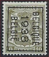 KLEIN STAATSWAPEN Nr. 420 België Typografische Voorafstempeling Nr. 332 B  BELGIQUE  1938  BELGIE  ! - Typos 1936-51 (Kleines Siegel)
