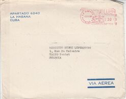 CUBA EMA DE LA HAVANE POUR LA FRANCE 1985 - Lettres & Documents