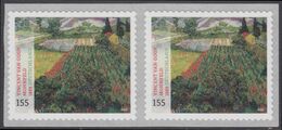!a! GERMANY 2020 Mi. 3519 MNH Horiz.PAIR -coils- (self-adhesive / C) - Vincent Van Gogh: Poppy Field - Unused Stamps