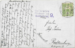 HONGRIE - 1915 - CARTE Avec CENSURE De KARLOVAC => RADKERSBURG - Briefe U. Dokumente