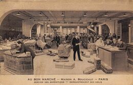 AU BON MARCHE- PARIS- MAISON A. BOUCICAUT SERVICE DES EXPEDITIONS- ENREGISTREMENT DES COLIS - Winkels